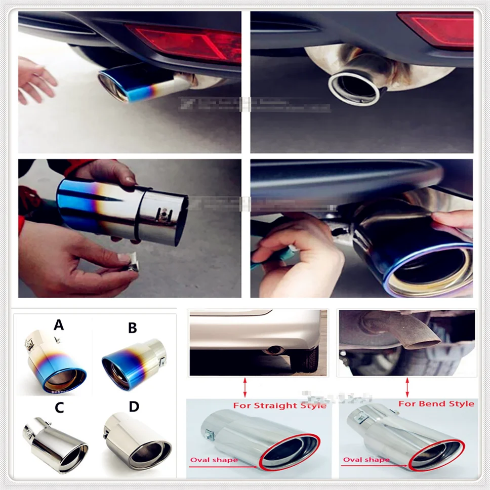 

Stainless Car Exhaust Muffler Tip pipe cover Tail For Infiniti EX35 G35 EX Q45 M45 M35x M35 FX45 Kuraza Emerg-E Etherea EX30d