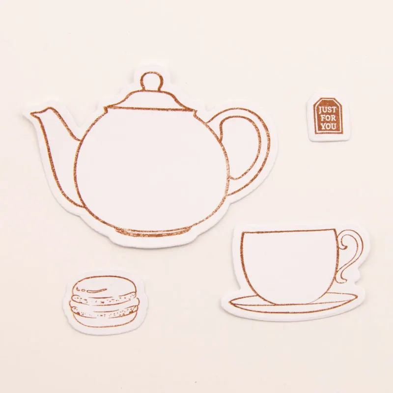 Чай кофе чашки питьевой прозрачный чистый силикон штамп и резки штампы DIY Скрапбукинг фото украшение для альбома изготовление карт