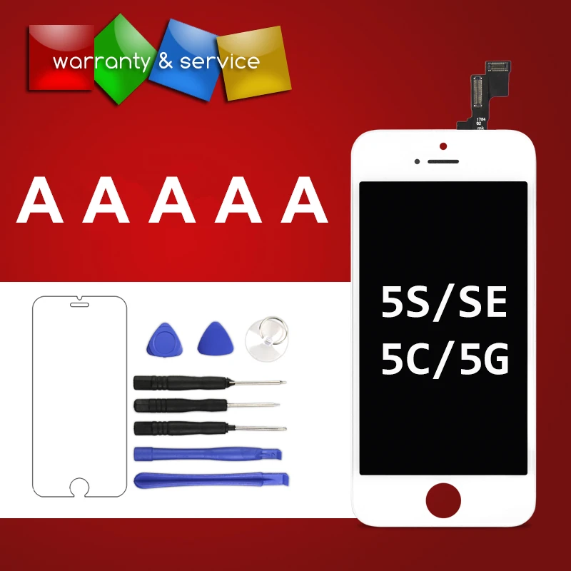 

AAA quality For iPhone 5G 5S 5C SE LCD With Touch Screen + Digitizer Assembly Display mobile phone good working replacement