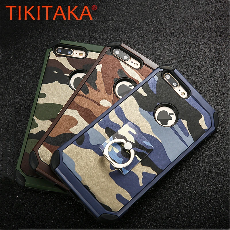 2 in 1 Fashion Army Camo Camouflage case for iphone 4 4s SE 5 5s 6 6s 7