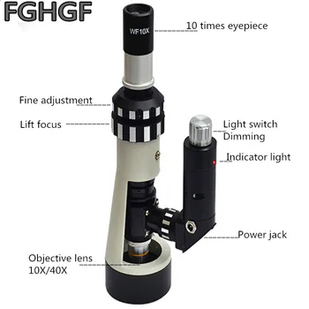 

FGHGF BJ-A Portable Metallographic Microscope Hand-held on-site Microscope Zoom 100X-400X Times Diagnostic Instruments