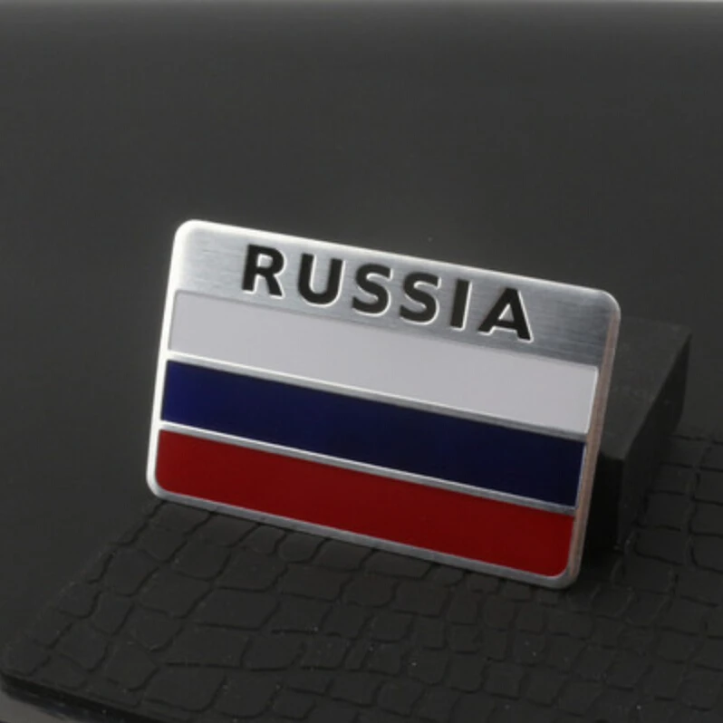 3D Алюминий флаг России Автомобильная Эмблема Для KIA Rio k2 k3 K4 k5 KX3 KX5 Carens Soul Picanto Carnvial