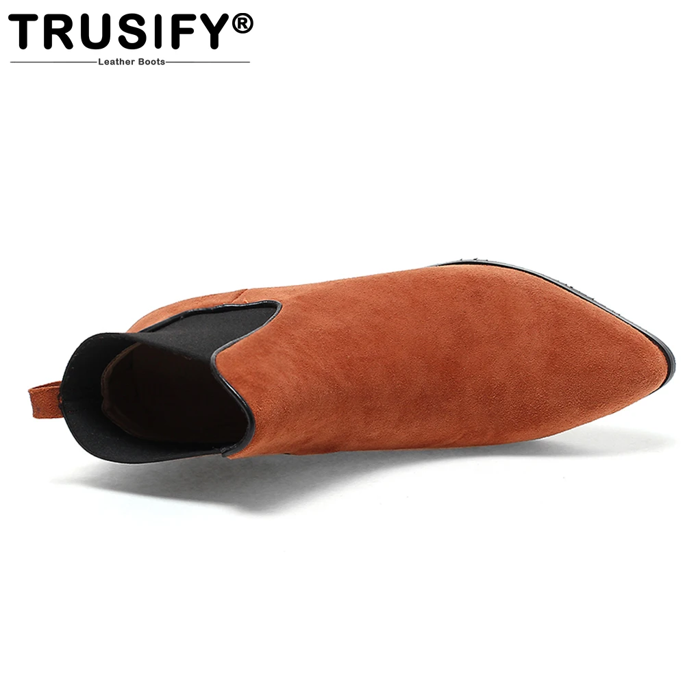 Suede angle boots TRUSIFY 2017 Ohatmosphere Cow An