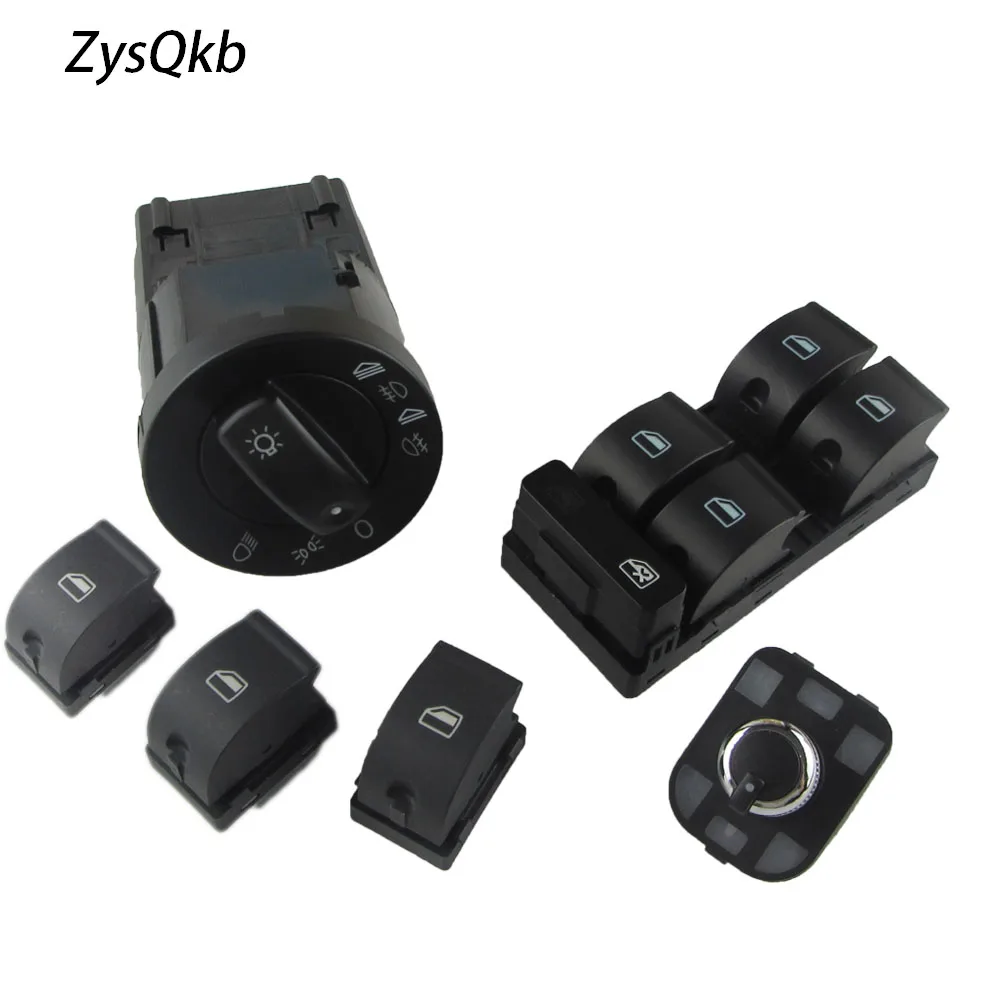 6Pcs New Window Headlight Mirror Control Switch Button For AUDI A4 S4 B6 8E0 959 855 8E0 959 851 8E0941531A 4F0959565|Car Switches & Relays| - AliExpress