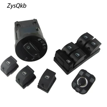 

6Pcs New Window Headlight Mirror Control Switch Button For AUDI A4 S4 B6 8E0 959 855 8E0 959 851 8E0941531A 4F0959565