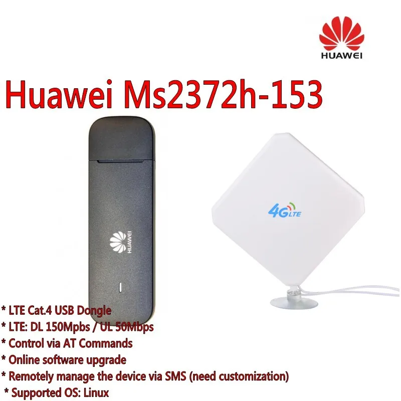 Huawei Ms2372h 153 мобильного широкополосного доступа LTE точка WiFi с 4g TS9 антенны|Модемы| |