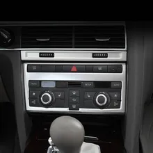 Центральный кондиционер CD панель декоративная крышка наклейки Накладка для Audi A6 C5 C6 2005-2011 Автомобильный Стайлинг Аксессуары для интерьера