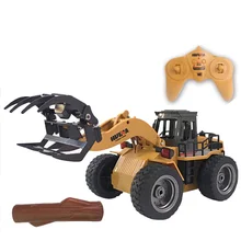 Игрушки с дистанционным управлением 1590 1/18 2,4 ГГц 6CH захват древесины инженерные транспортные средства RC экскаватор для машинки мини деревянная машина игрушка-подарок для детей
