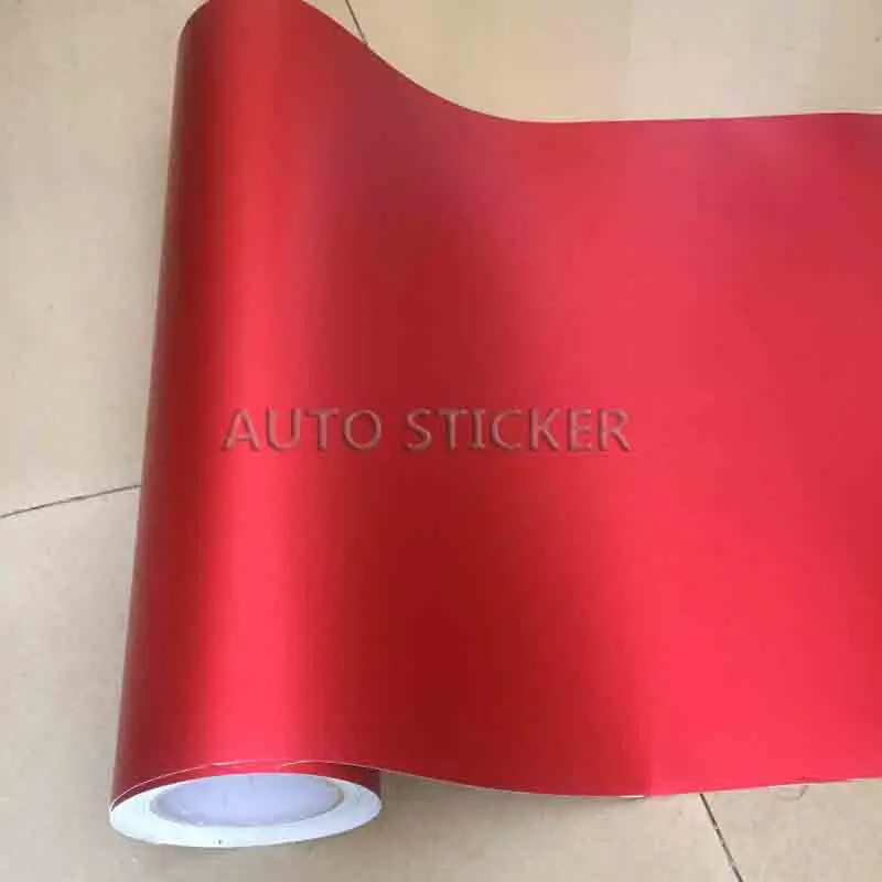 red matte metallic chrome car wrap 2