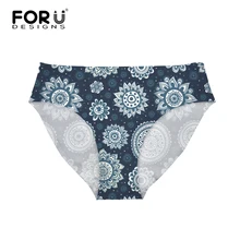 FORUDESIGNS танкини купальники женские бразильские бикини винтажные цветочные печатные женские плавки стринги купальник шорты