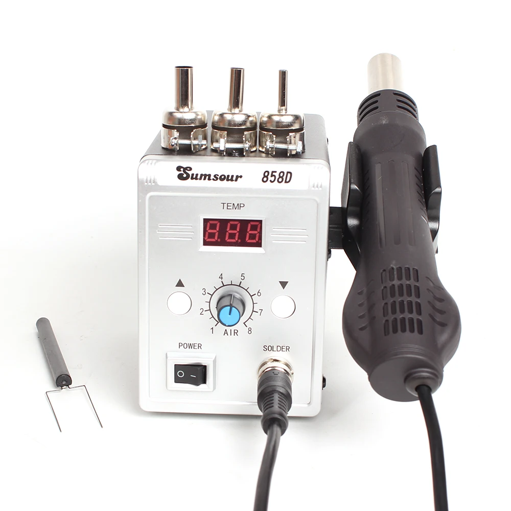 

Soldering Heat Gun 858D 700W Digital Display BGA Rework Solder Station Hot Air Blower Gun