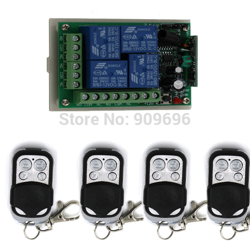 remote control switch Remote plug Electric Remote switching 4CH