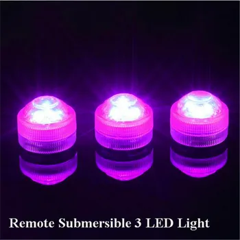 

Submersible Floralyte , 10pieces/ lot Battery Waterproof LED Mini Tea Light Under Vases, Shisha,Hookah Decoration With Remote