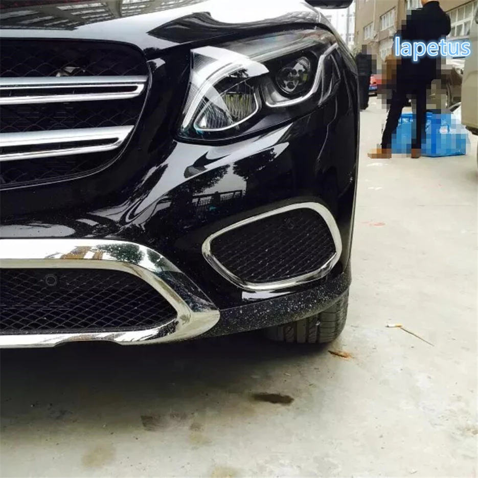 Хромированная накладка на передний бампер для Mercedes Benz GLC X253 2016 2017 2018 2019 / ABS|accessories