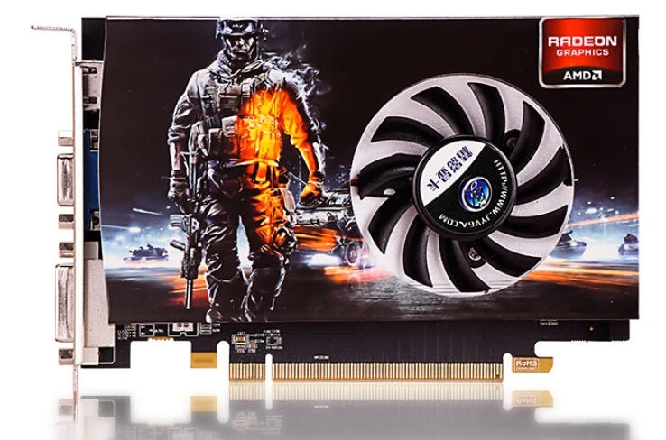  original  new graphics card Desktop computer game  for HD6570 1G DDR5  128bit DirectX 11 DVI+VGA+hdmi free shipping 