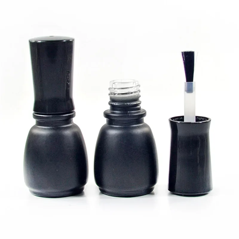 100pcs*5ml Transparent Glass Nail Polish Bottle Empty With A Lid Brush Cosmetics Packaging 5ml