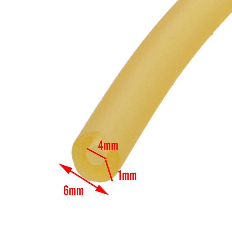 4 мм x 6 мм латексная 1 м эластичная рыболовная трубка, Рогатка, Резиновая, латексная, для фитнеса, для кроссфита, 4060, аксессуары для охоты