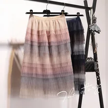 Винтажные многослойные юбки, фатиновые юбки знаменитостей, Женская плиссированная юбка миди, многоярусные Юбки принцессы, бальное платье-пачка для взрослых, Faldas Saias