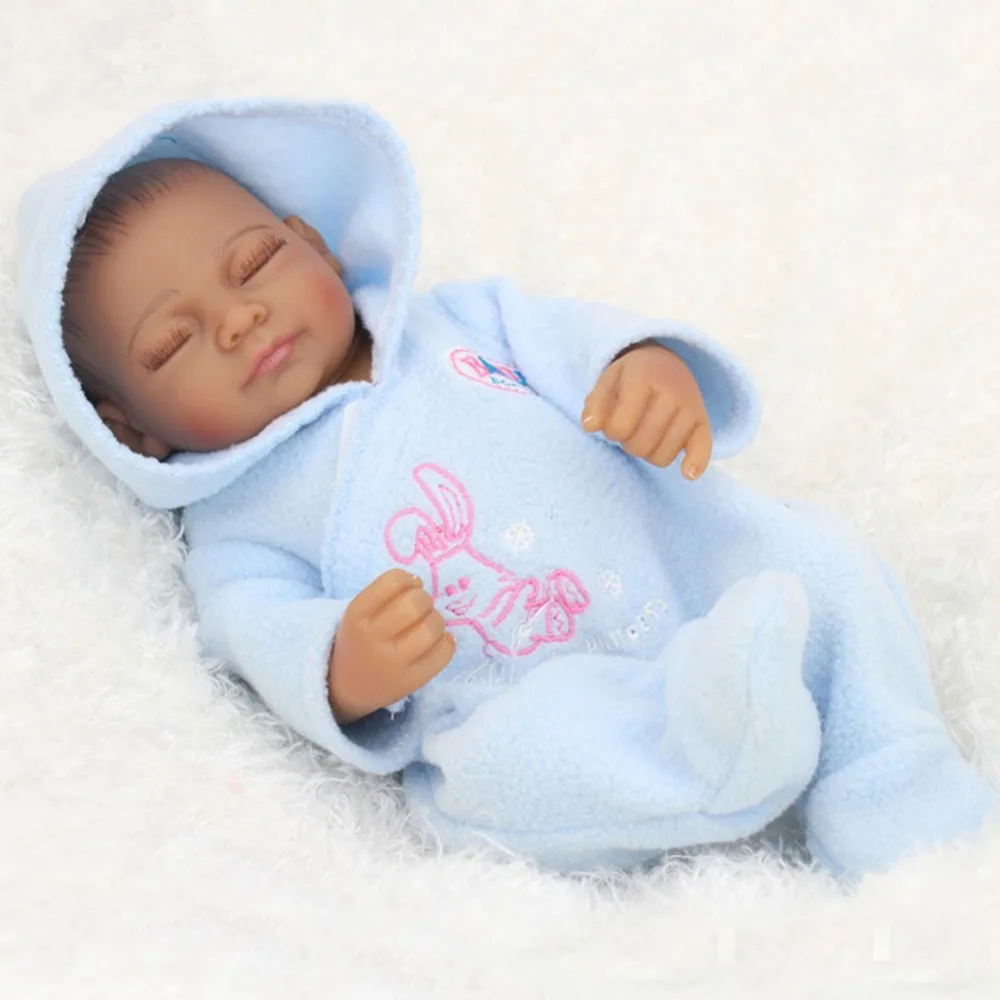 Npkdoll Bebe куклы Reborn с мягкой силиконовый корпус черный кожи Новорожденные дешевле