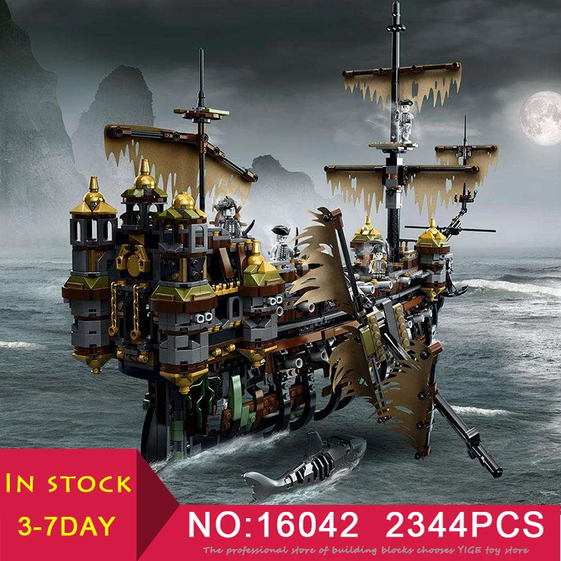 

LEPIN 16042 Pirates of the Caribbean Series Silent Mary compatible LegoINGlys 71042 Building Blocks Bricks toys For Children
