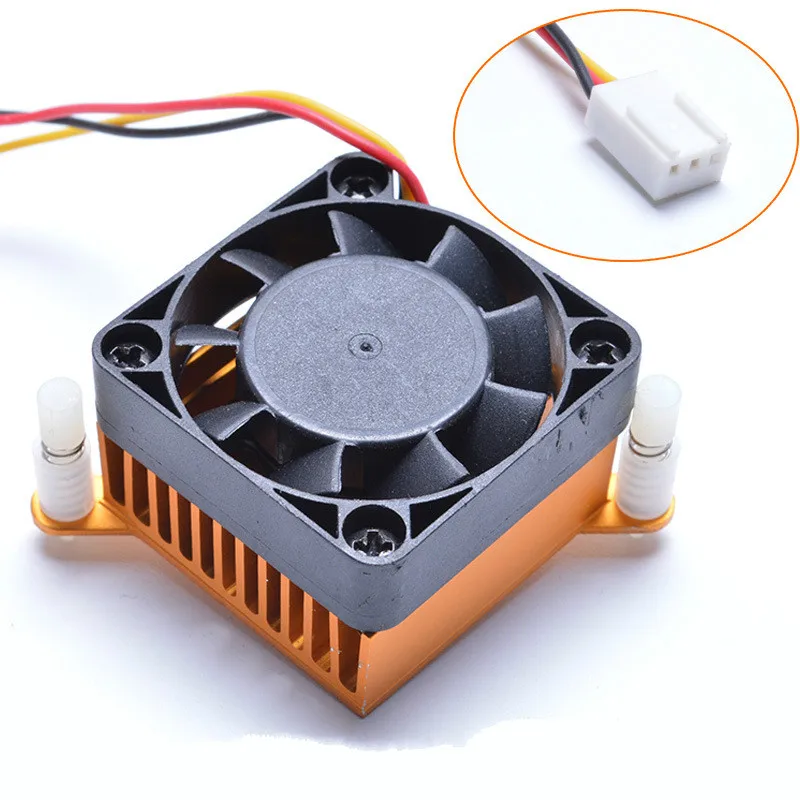 PC Northbridge Chipset Aluminium Cooler Heatsink 40mm Fan For 3D