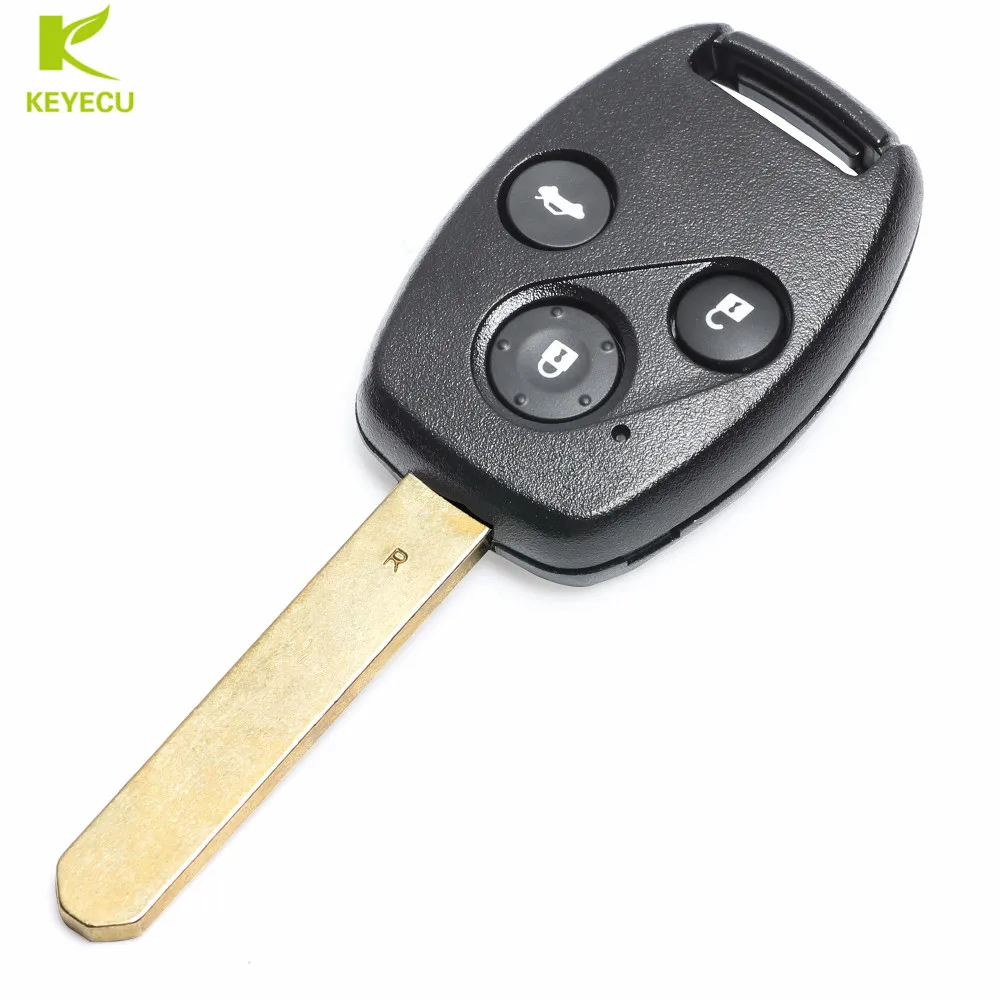 

KEYECU 3 Button Keyless Entry Remote Car Key Fob 433Mhz ID48 for Honda Accord 2003-2005, CRV 2005-2006