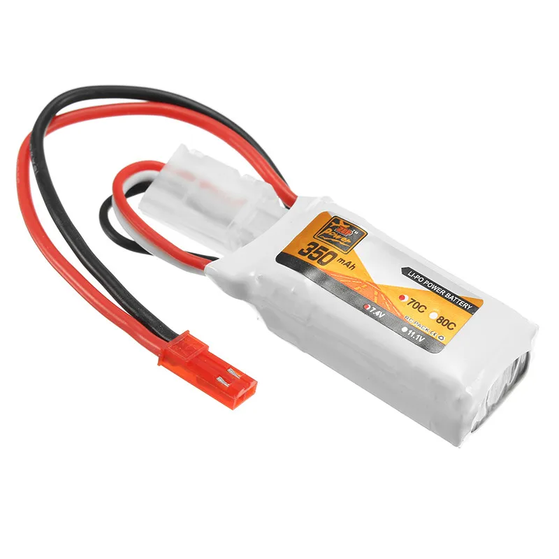 

ZOP Power 11.1V 350mAh 70C 3S Lipo Battery JST Plug Connector For FPV Quadcopter RC Camera Drones Accessories Accs Spare Parts