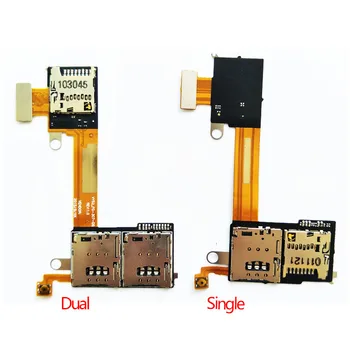 

10pcs/lot Original Sim Reader Flex Cable For Sony xperia M2 Aqua S50H S50T D2303 D2305 D2306 Sim/TF Card Slot Holder+Flex Cable