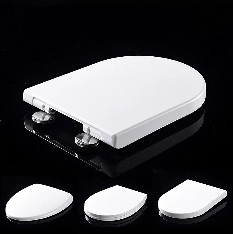 

Universal O V U Type Easy clean buffer toilet seat cover,Various styles UF/PP Materials Board Slow-Close toilet seats lid