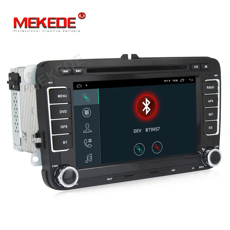 MEKEDE Android 9,1 2+ 32G автомобильный мультимедийный плеер для Volkswagen/Golf/Polo/Tiguan/Passat/b7/b6/SEAT/leon/Skoda/Octavia радио gps