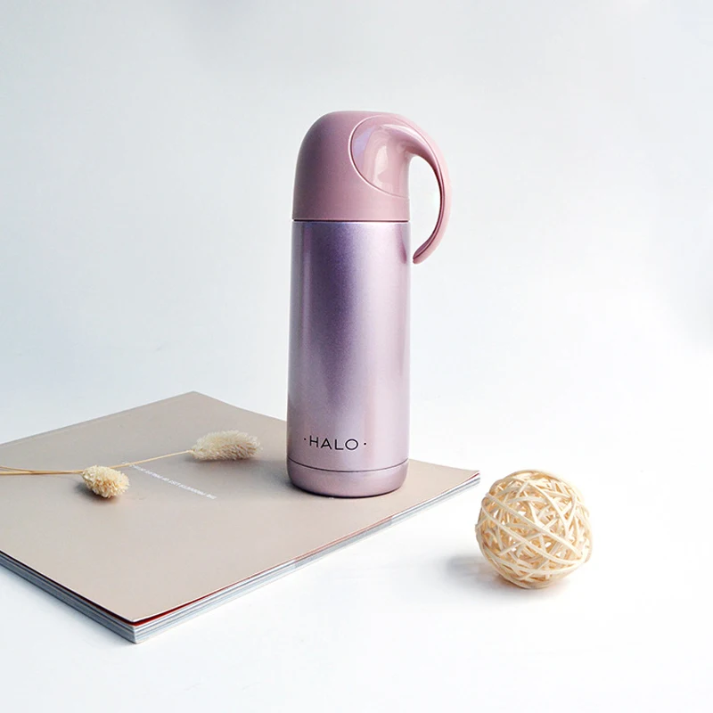 Portable 350ml Thermos Cup Stainless Steel Vacuum Flask Mini Thermos Bottle With Handle Student