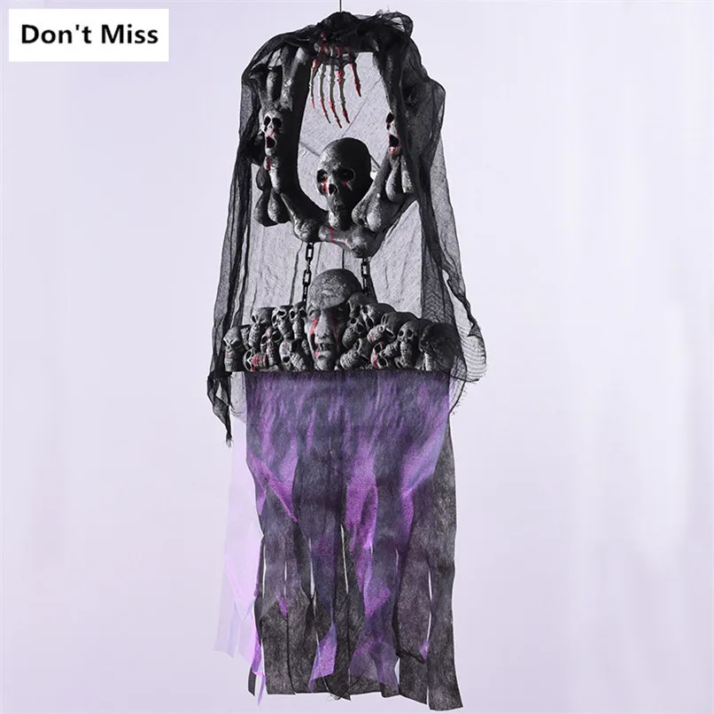 

Halloween Scare Decoration Horror Props Skull Door Brand Decoration Horror Ghost Door Decoration Haunted House Skeleton