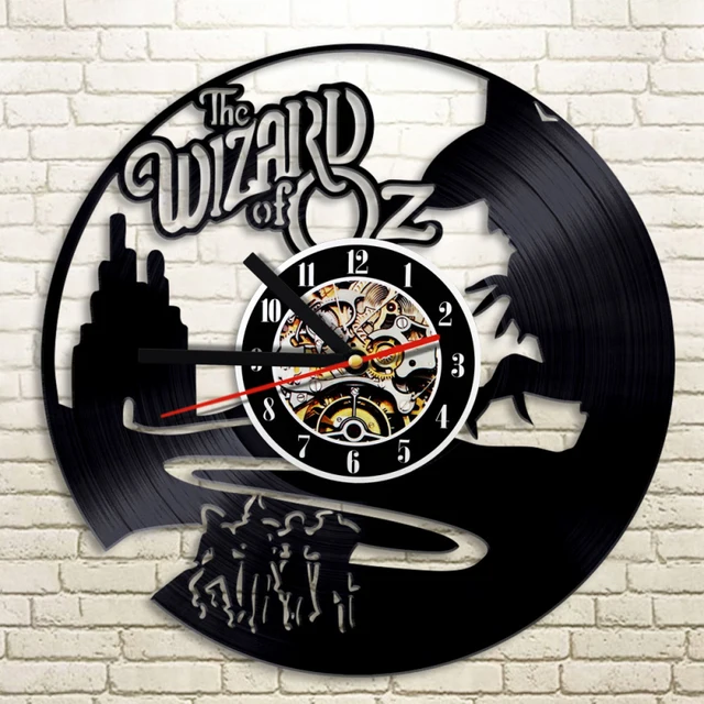 1 Piece/Set The Wizard Of OZ Vinyl Record Clock Wall Art Home Decor Art