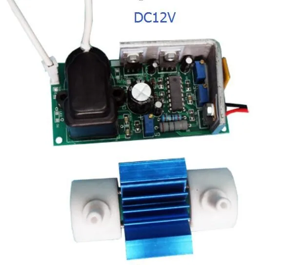 AC110/220 V DC12V генератор озона с силиконовой трубкой 0-500mg регулируемый выход озона+ дополнительный аксессуар