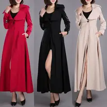 Весна осень брендовое повседневное женское длинное пальто для женщин размера плюс куртки-ветровки большие качели