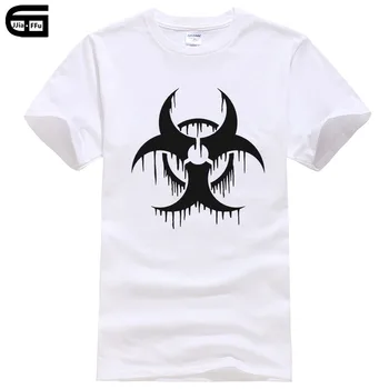 

Summer Biohazard T Shirt Men Short Sleeve Cotton Cool Biohazard T-shirt Camisetas Tshirt Male Clothing Tee T288