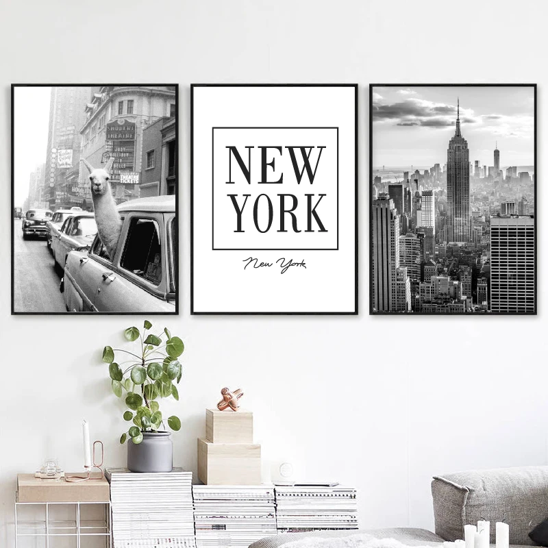 New York City Skyline By Art/Canvas Print Wall Art Home Decor Poster C 
