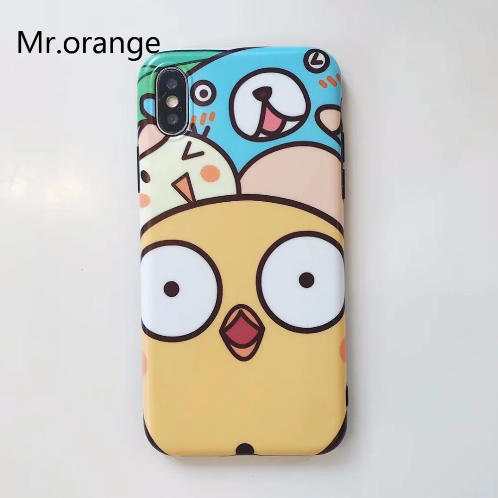 Cute Cartoon Ainimal Phone Case For iphone X Case For