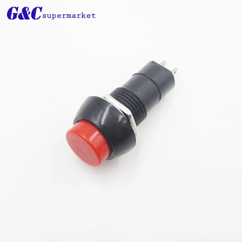 5PCS 12mm Plastic Push Button Switch Momentary Switchs 3A 250V PBS-11B 2PIN