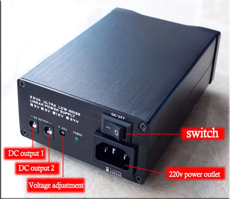 Breeze Аудио Супер 3.5A двойной выход низкий уровень шума DC линейный регулятор 5V 9V 12V