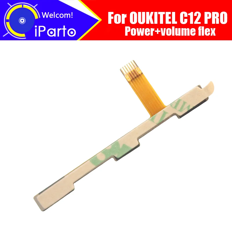 OUKITEL C12 PRO FPC Flex Cable 100% Original Power+Volume Button Wire repair accessories for | Мобильные телефоны и