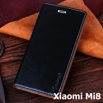 

Xiaomi Mi 8 case Genuine leather pu and tpu with Suction cup and Card type phone case for xiaomi mi 8 cover case fundas coque