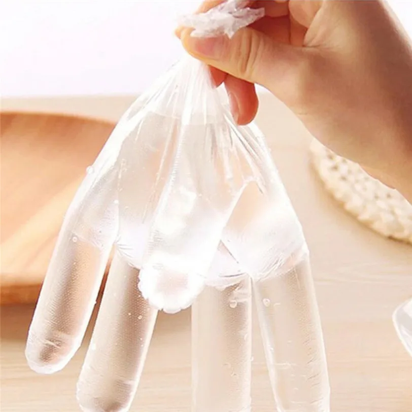 20/50/100Pcs Food Plastic Gloves Home Clear Disposable Restaurant Service Catering Clean Kitchen BBQ | Дом и сад