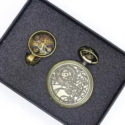 Хит продаж Доктор Кто серии Карманные часы цепи высокого качества кварцевые часы подарок для мужчин мальчик подарочные наборы с коробкой