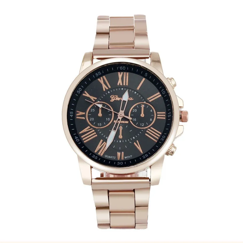 Women Men watch Luxury Stylish Fashion Roman Number Stainless Steel Quartz Sports Dial Wrist Watch Men Wholesale#2AP23 (10)