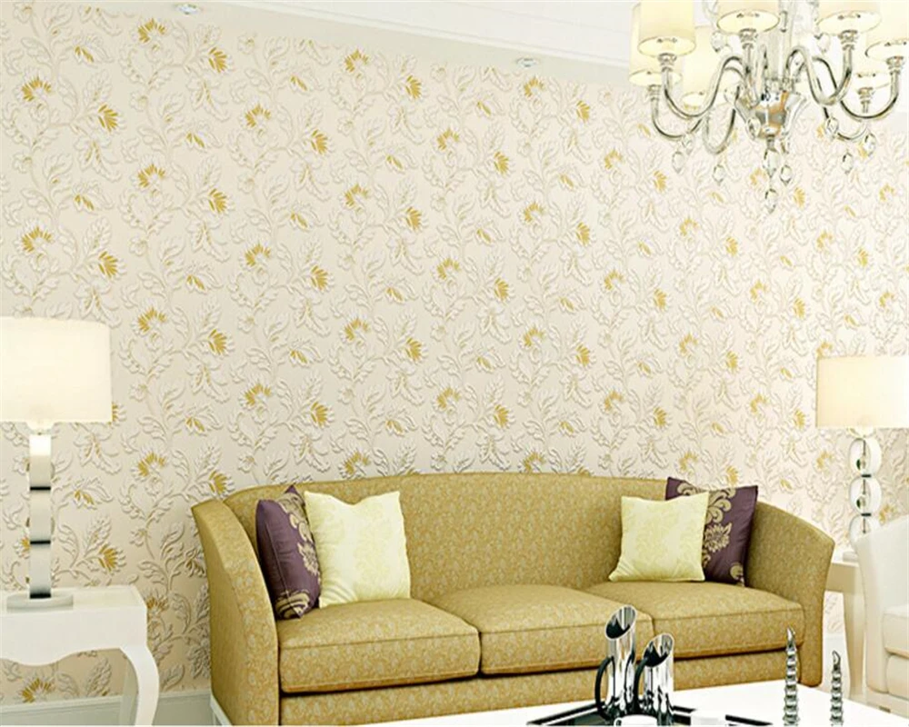 Beibehang european damascus 3 d high end wallpaper brown pale wallpaper volume 3d sitting room the bedroom tv setting wallpaper in wallpapers from home