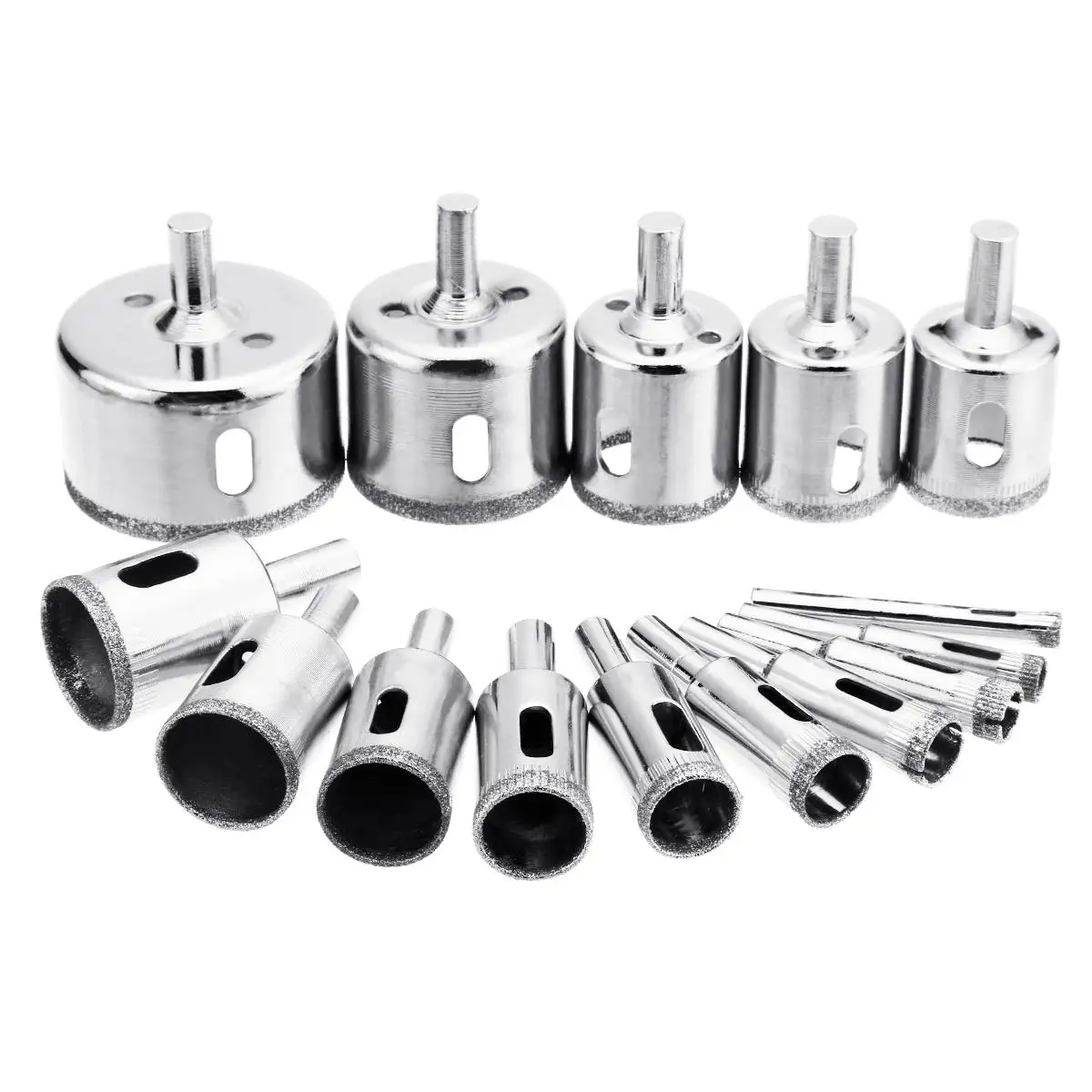 15pcs/set Diamond hole saw drill bit tool 6-50mm ceramic porcelain glass marble 6/8/10/12/14/16/18/20/22/25/26/28/30/40 / 50mm ► Photo 2/6