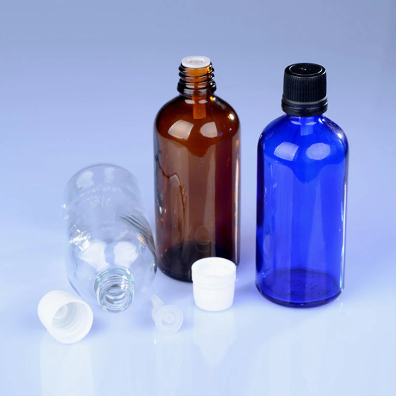 Buy 100ml Mini Amber Glass Bottle with Orifice Reducer