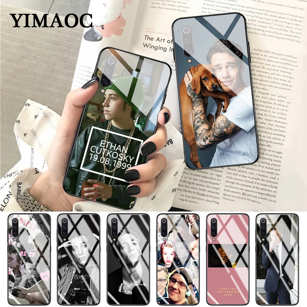 YIMAOC для губ Gallagher бесстыдное ТВ-шоу стеклянный чехол Xiaomi Redmi 4x 6A note 5 6 7 Pro mi 8 9 Lite A1 A2