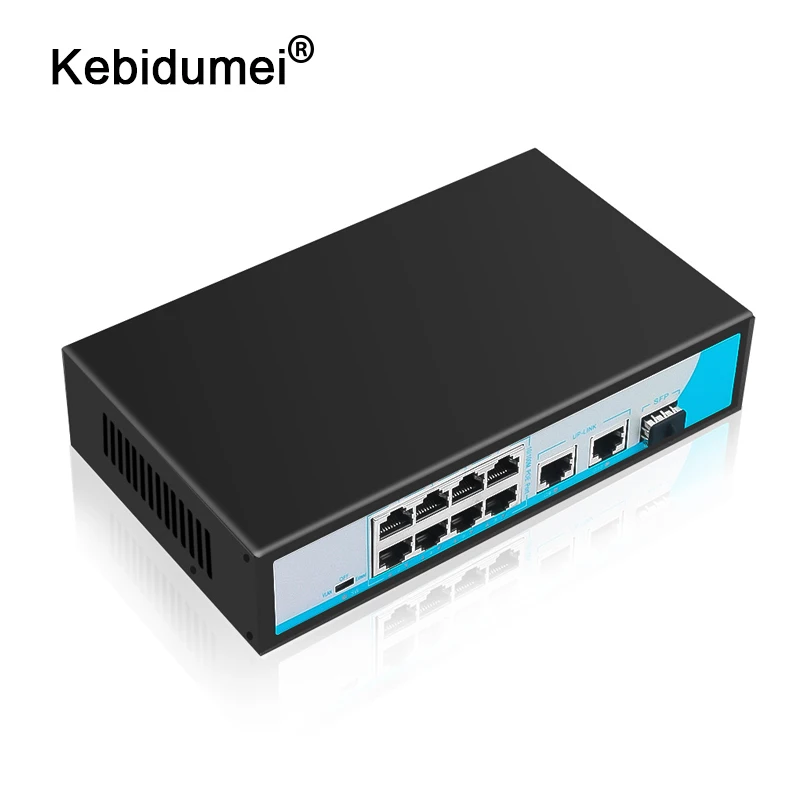 Kebidumei Быстрый Ethernet Коммутатор Концентратор 8 Порты и разъёмы s 10/100 Мбит/с